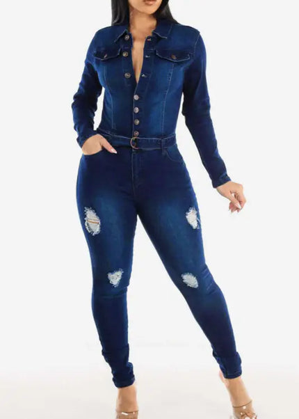 Collection image for: Denim Jumpsuits & Rompers