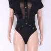 Butterfly Sleeve Mesh Bodysuit