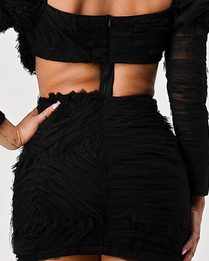 Blush Swirl Mini Dress