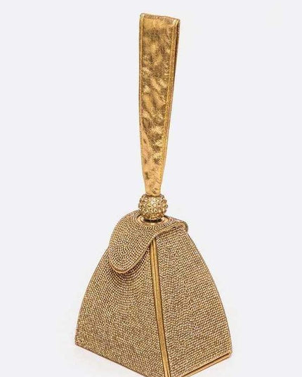 Iconic Rhinestone Top Handle Evening Bag