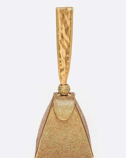 Iconic Rhinestone Top Handle Evening Bag