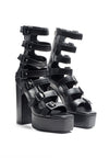 LONDON RAG SAROUCHI CAGED HIGH HEEL BUCKLE SANDALS