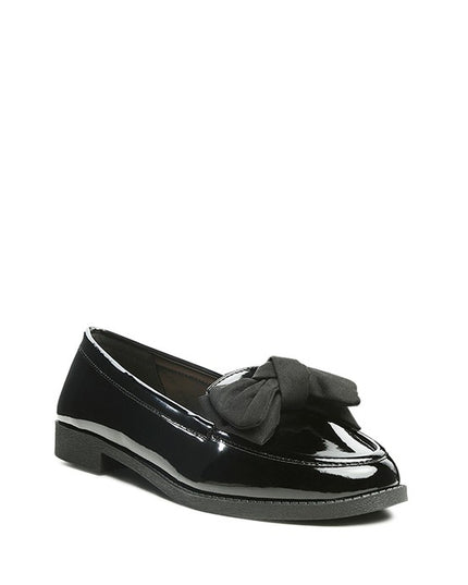 BOWBERRY BOW-TIE PATENT LOAFERS