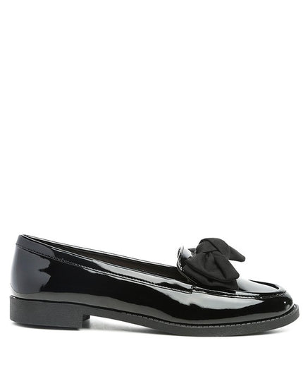 BOWBERRY BOW-TIE PATENT LOAFERS