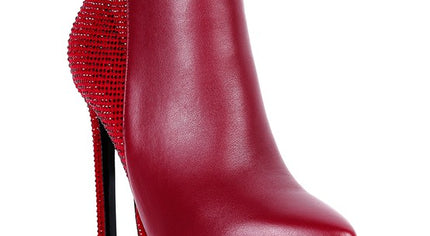 ENCANTO Diamante Set High Heeled Ankle Boots
