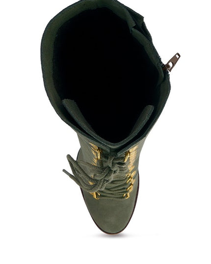 Street-Slay Antique Heeled Calf Boots