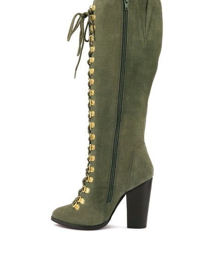Street-Slay Antique Heeled Calf Boots