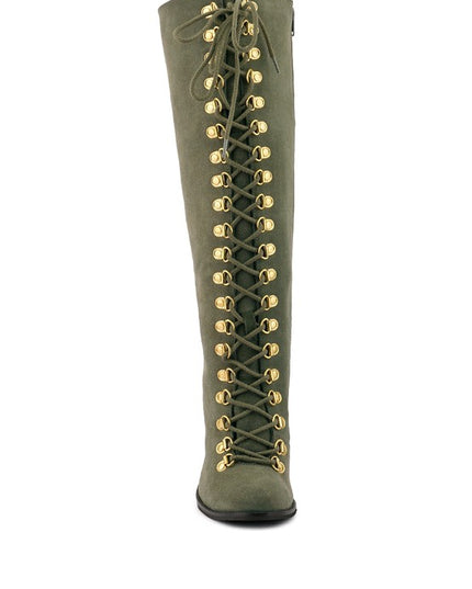 Street-Slay Antique Heeled Calf Boots