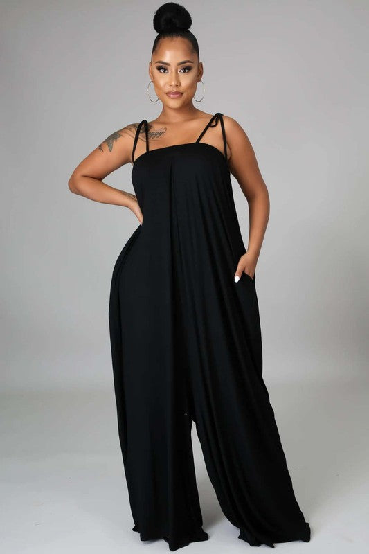 Slow Flow Strappy Chiffon Jumpsuit