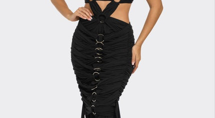 Sahara Mystique Pleated Gown