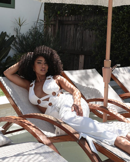 Sahara Mystique Pleated Gown