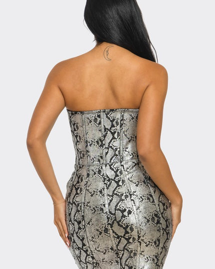 Serpentine Glamour Bodycon Dress