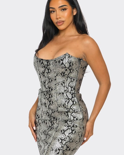 Serpentine Glamour Bodycon Dress