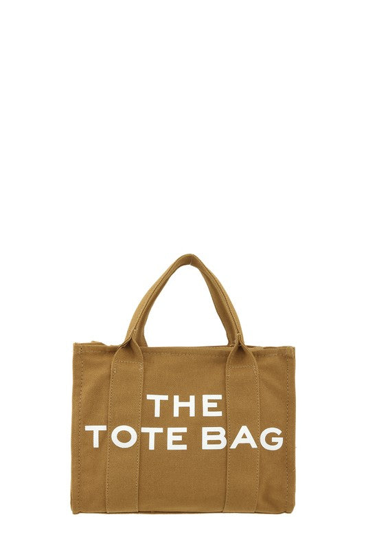 The Tote Inspired Canvas Crossbody Tote Bag