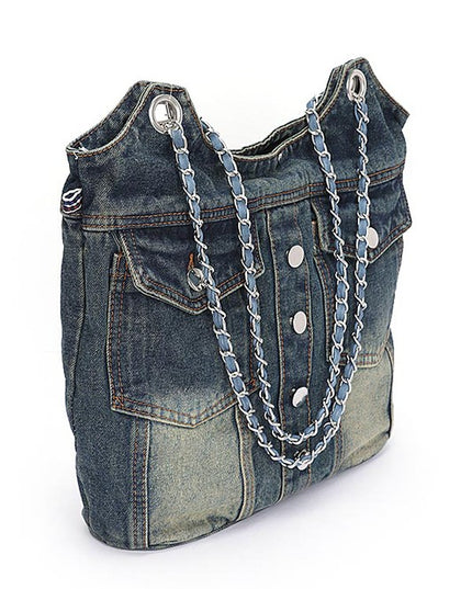 Vintage Denim Iconic Tote Bag