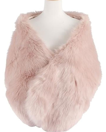 Faux Fur Winter Shawl Scarf