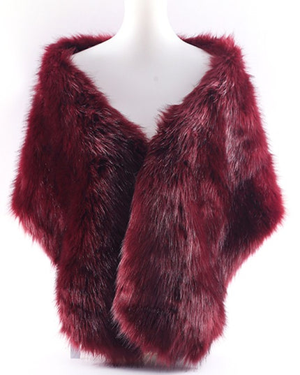 Faux Fur Winter Shawl Scarf