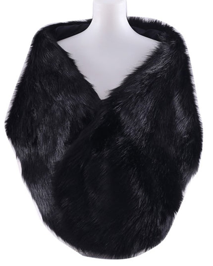 Faux Fur Winter Shawl Scarf