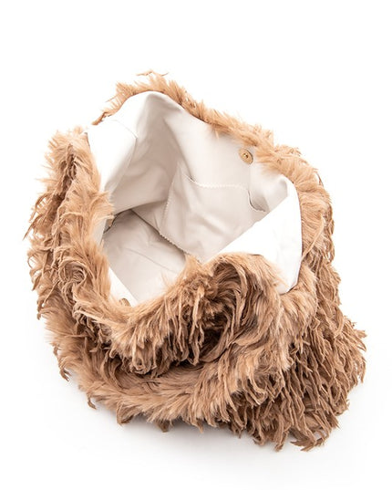 Faux Leather Hobo Slouchy Bag