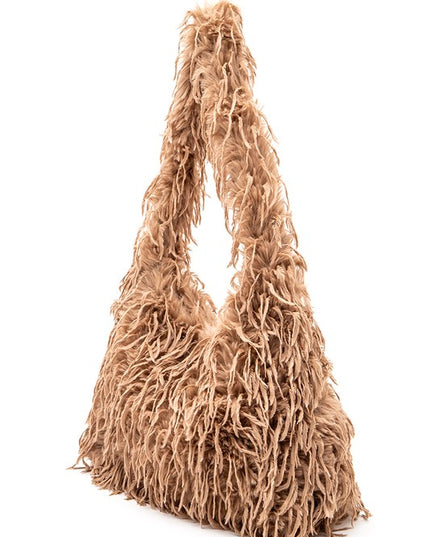 Faux Leather Hobo Slouchy Bag