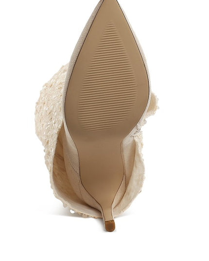 Sin City Sequin Fold-Over Calf Boots