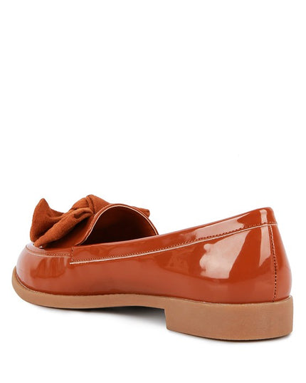 BOWBERRY BOW-TIE PATENT LOAFERS