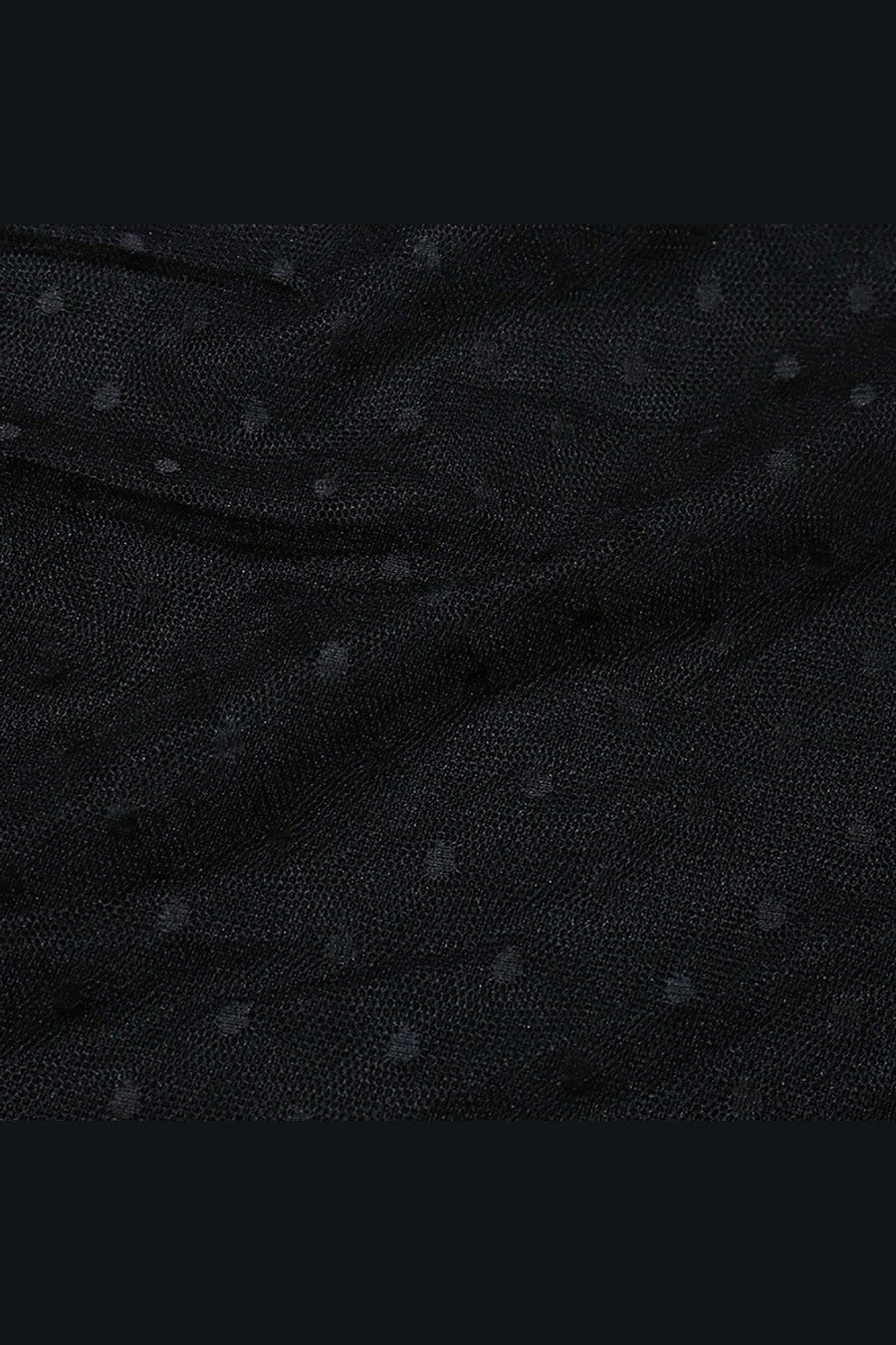One Sleeve Polka Dot Print Halter-Neck Mini Dress