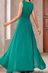 Blazing Beauty green sequin holiday maxi dress