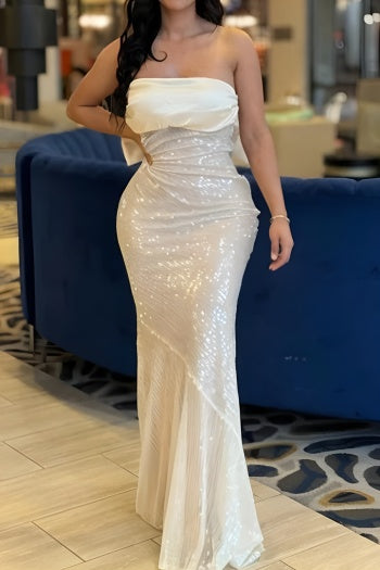 Plus Size Sequin Maxi Dress