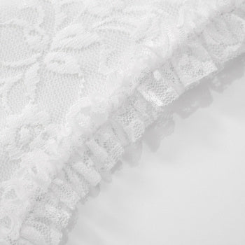 Sexy Stretch See Lace Bow Mini Dress