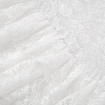 Sexy Stretch See Lace Bow Mini Dress