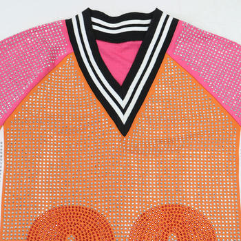 Sparkling Plus Size Rhinestone Mini Dress, Loose Fit, Contrast Color Accents