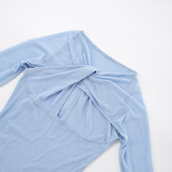 Slight Stretch See-Through Mesh Hollow Out Bodycon Mini Dress with Feather Cuffs