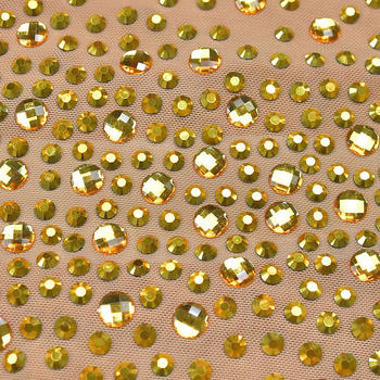 Dazzling Plus-Size Rhinestone Mesh Maxi Dress with Slit - Glamorous Evening Wear