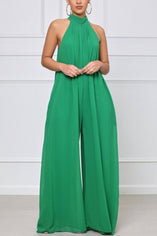 Plus Size Halter Jumpsuit