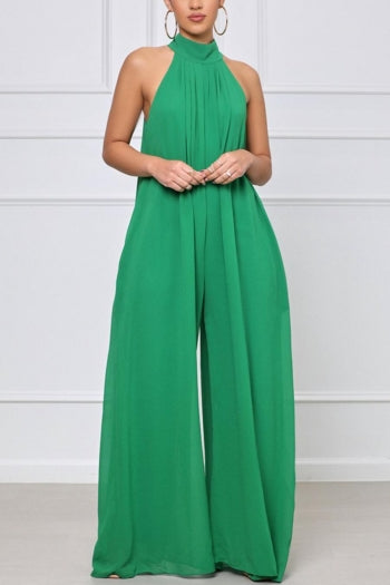 Plus Size Halter Jumpsuit