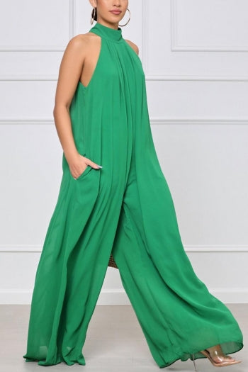 Plus Size Halter Jumpsuit
