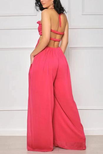 Sexy Plus Size Halter Neck Jumpsuit