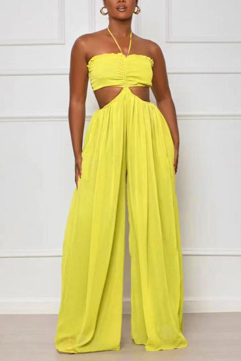 Sexy Plus Size Halter Neck Jumpsuit