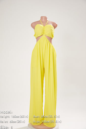 Sexy Plus Size Halter Neck Jumpsuit