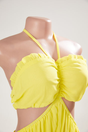 Sexy Plus Size Halter Neck Jumpsuit