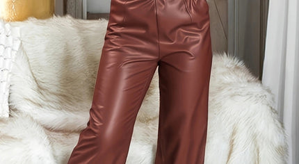 Own the Room Strapless Faux Leather Jumpsuit