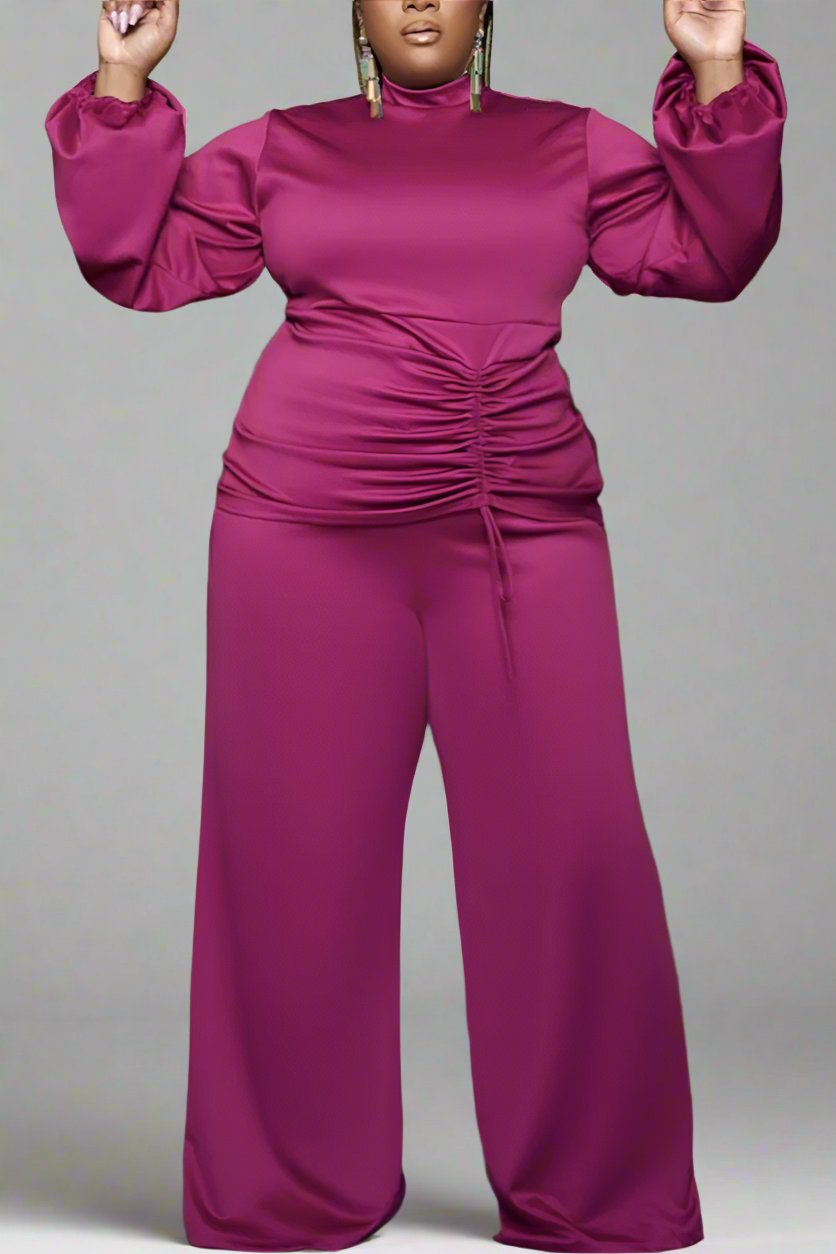 Blazing Beauty Plus Size  Pink Jumpsuit