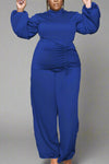 Blazing Beauty Plus Size Blue Jumpsuit