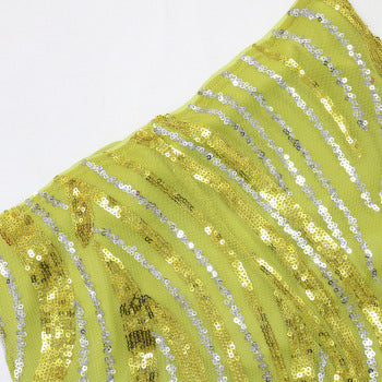 Stylish Plus Size Mesh Sequins Tank Top and Maxi Skirt Set