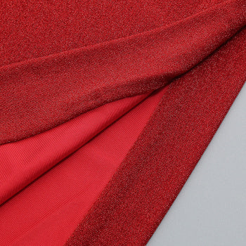 Elegant Slight Stretch Tube Top 3D Flower Maxi Skirt Set