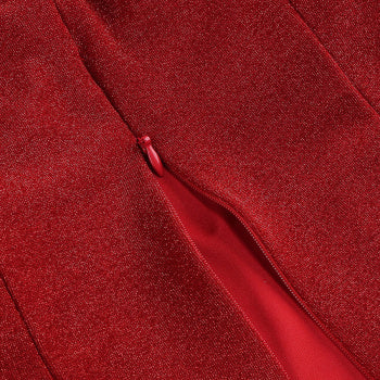 Elegant Slight Stretch Tube Top 3D Flower Maxi Skirt Set