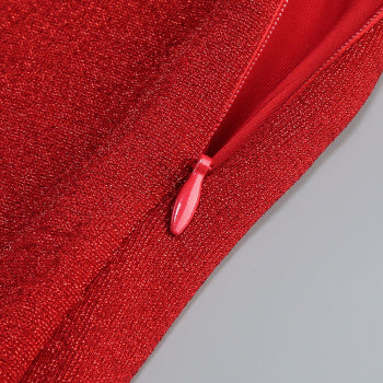 Elegant Slight Stretch Tube Top 3D Flower Maxi Skirt Set