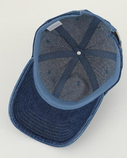 Rhinestone Heart Denim Baseball Cap
