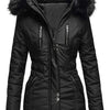 Hooded Long Quilted Parka Coat